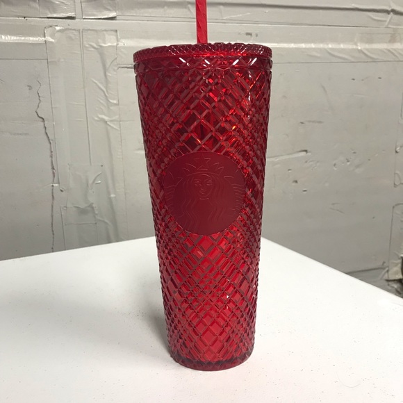 Red jeweled tumbler - Picture 4 of 5